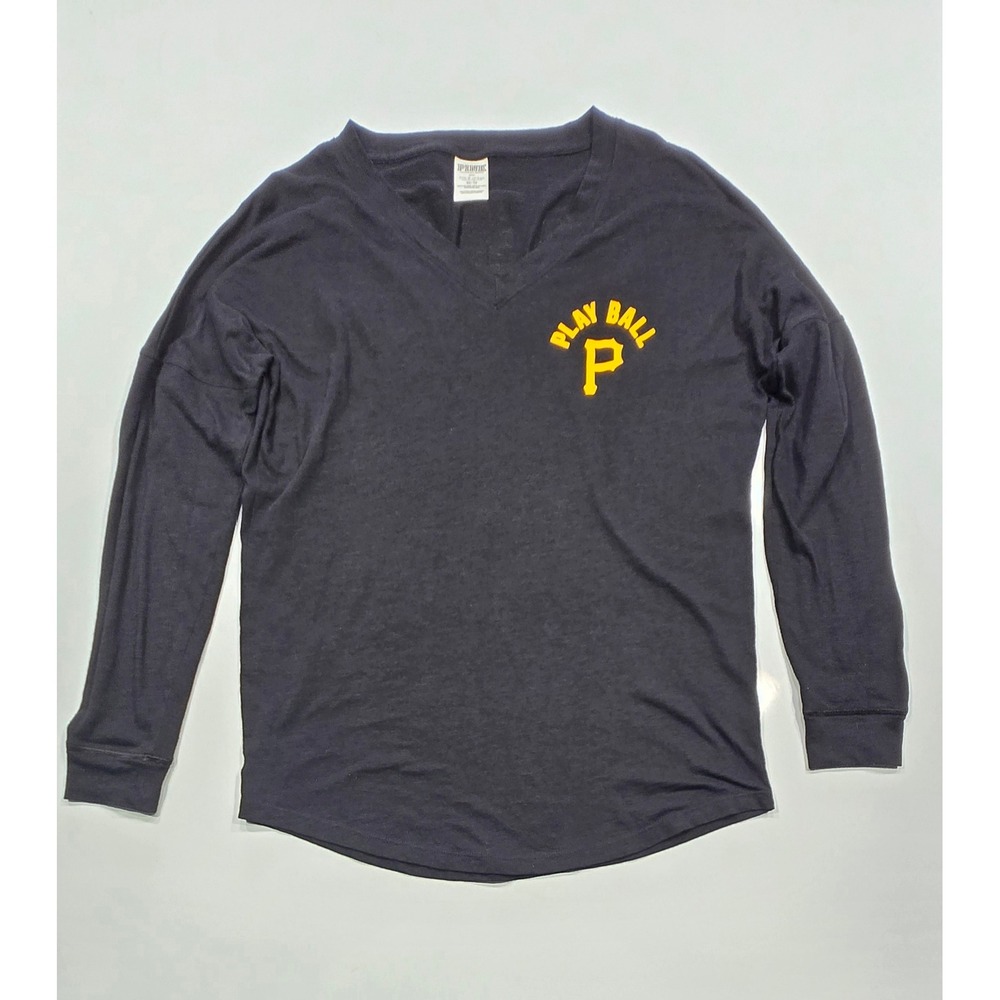 PINK‎ Victoria's Secret Pittsburgh Pirates Play Ball Long Sleeve Top XS